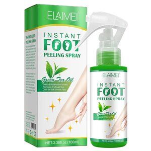 Green Tea Hydrating Foot Peel Spray - Removes Dead Skin in Seconds NEW IN BOX!